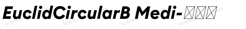 EuclidCircularB Medi字体转换
